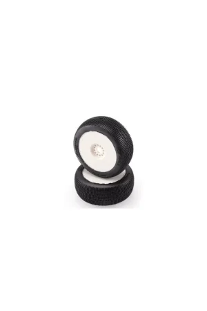 Offerta Speciale HOTRACE TIRES - Coppia Gomme Big Amazzonia Media INCOLLATE su Cerchio (2) Bianco