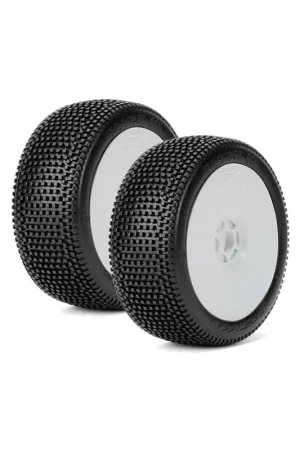 Jetko Block In Super Soft 1 8 incollate su cerchi bianchi Coppia (2) Nuovo Arrivo