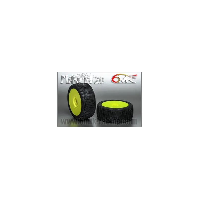 6MIK - Coppia gomme 1 8 Buggy MAGMA 2.0 -CS°SSoft incollate su cerchio (2) Economico