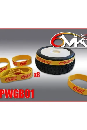 6MIK Elastici incollaggio gomme 1 8 1 10 Off Road Buggy 8 Pezzi Offerta Del Giorno