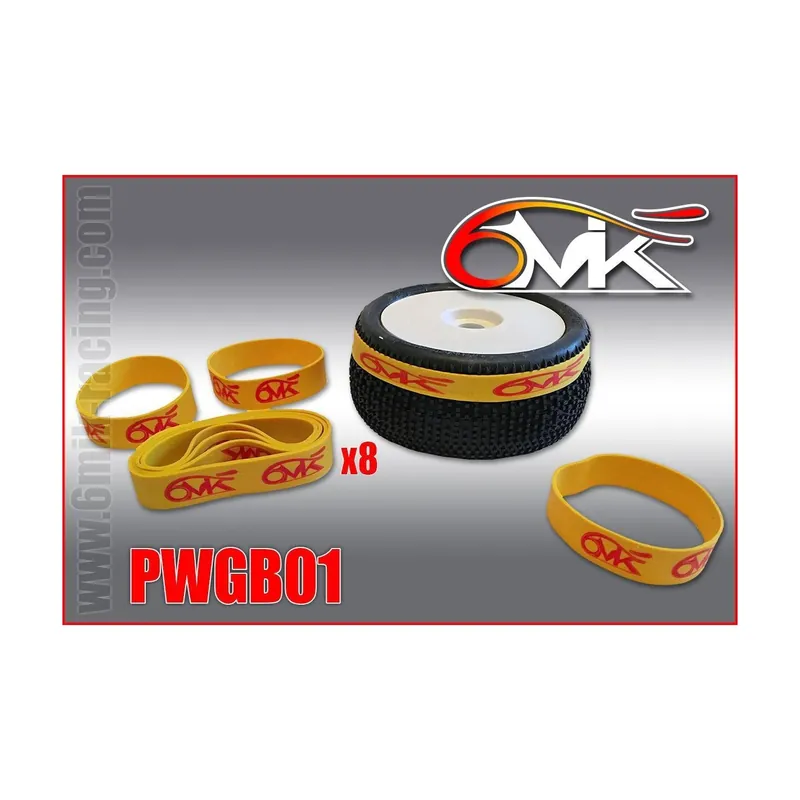 6MIK Elastici incollaggio gomme 1 8 1 10 Off Road Buggy 8 Pezzi Offerta Del Giorno