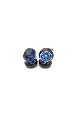Economico XRACE-- SET RUOTE DRIFT 1/10 CERCHIO BLU
