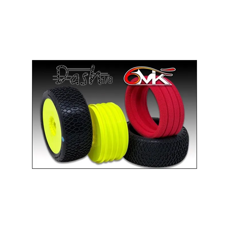 6MIK - Coppia gomme 1 8 Buggy Dash 0 18°Soft non incollate su cerchio (2) Affare