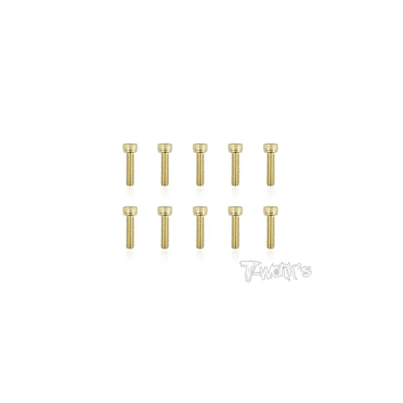 Must-Have T-WORK‘S 3x12mm VITI TESTA CILINDRO ACCIAO GOLD PZ 10-GSS312H