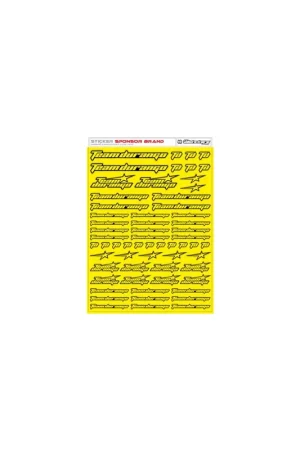 RCALLSTICKERS - TEAM DURANGO BRAND DECAL SHEET FLU YEL Novità