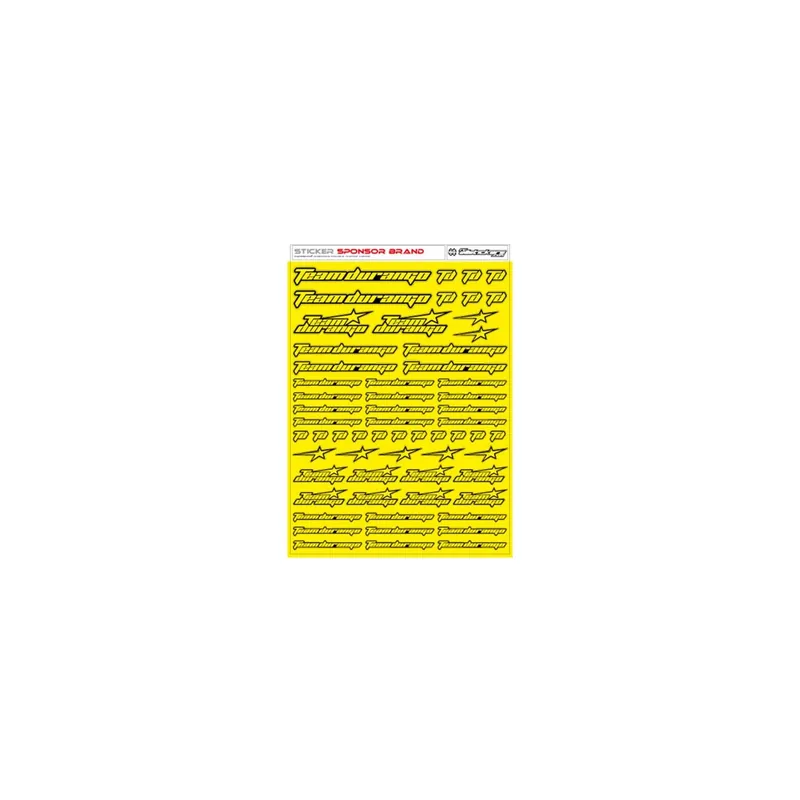 RCALLSTICKERS - TEAM DURANGO BRAND DECAL SHEET FLU YEL Novità