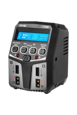 Economico Caricabatterie SkyRC T100 AC DUO LiPo 2-4s 5A 2x50W