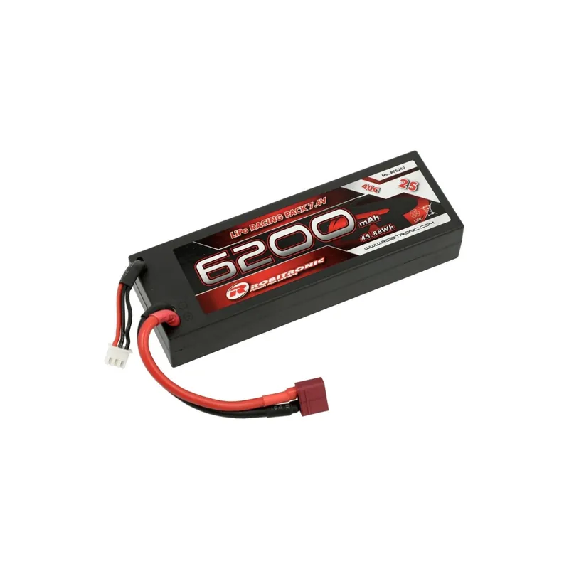 Batteria LiPo Robitronic 6200mAh 2S 40C T-Plug Scelto Dai Clienti