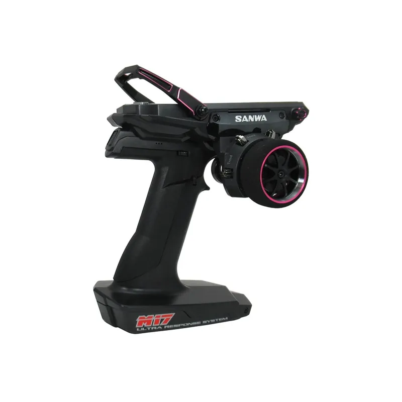 Economico Sanwa Radiocomando M17 Edizione Limitata con 2 ricevitori RX493i Versione Pink incluso Batteria 1S LiPo