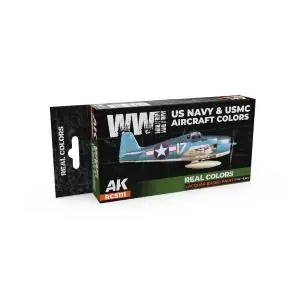 AK INTERACTIVE Real Colors WWII US Navy & USMC Aircraft Colors SET Offerta