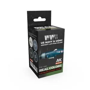 AK INTERACTIVE Real Colors WWII US Navy & USMC Aircraft Late War Colors SET Prezzo Conveniente