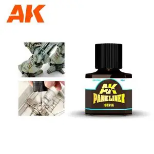 AK INTERACTIVE Sepia color paneling. Smalto 40ml Solo Oggi