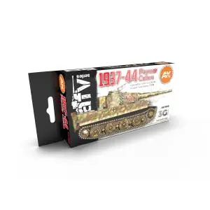 AK INTERACTIVE SET colori acrilici 3rd Generation 17mL - GERMAN WAR COLORS 37-44 3G Economico