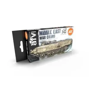 AK INTERACTIVE SET colori acrilici 3rd Generation 17mL - MIDDLE EAST WAR COLORS 3G Economico