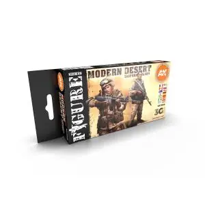 AK INTERACTIVE SET colori acrilici 3rd Generation 17mL - MODERN DESERT UNIFORM COLORS 3G Offerta Del Giorno