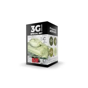 AK INTERACTIVE SET colori acrilici 3rd Generation 17mL - MODULATION US OLIVE DRAB 3G Promozione Esclusiva