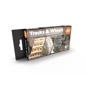 Must-Have AK INTERACTIVE SET colori acrilici 3rd Generation 17mL - TRACKS AND WHEELS