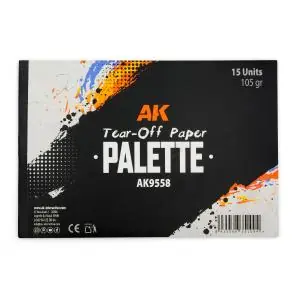 AK INTERACTIVE TEAR-OFF PAPER PALETTE 15 SHEETS Affare