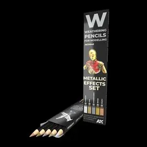 Offerta Lampo AK INTERACTIVE; Matita acquarellabile SET METALLICS
