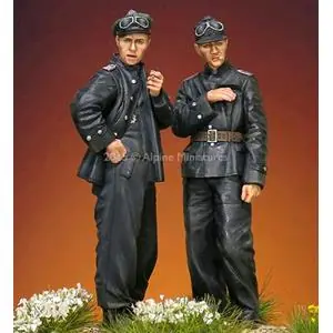Professionale Alpine Miniatures 1/35; SET di due carristi WSS, WWII (2 figurini)