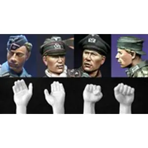 Alpine Miniatures 1/35; SET teste e mani carristi tedeschi Di Tendenza