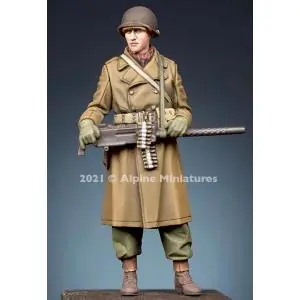 Alpine Miniatures 1/35; WW2 US MG Gunner Winter Direttamente Dal Produttore