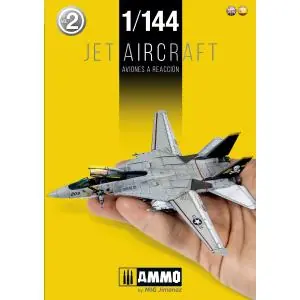 AMMO OF MIG 1/144 JET AIRCRAFT - Libro, copertina morbida, 164 pagine. In inglese e Spagnolo Vendita Finale