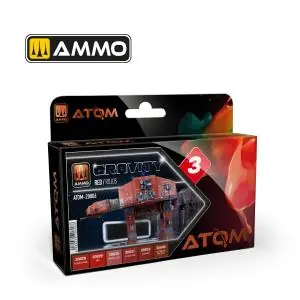 AMMO of MIG ATOM Gravity Set 3 - Red (6 colori per set) Di Tendenza