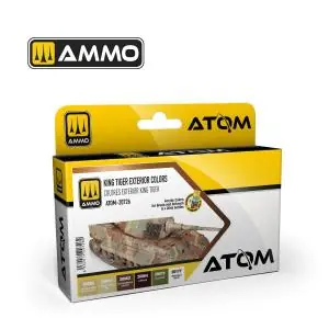 Compra Oggi Stesso AMMO of MIG ATOM King Tiger Exterior Colors Set (6 colori per set)