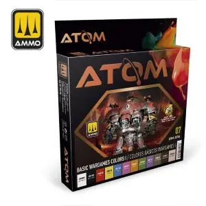 AMMO of MIG Atom Paint Sets (12 colori per set) Basic Wargames Colors I Sconto