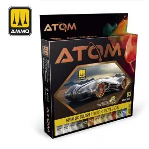 Prezzo Scontato AMMO of MIG Atom Paint Sets (12 colori per set) Metallic Colors