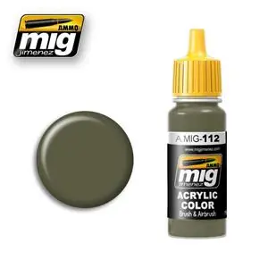 Offerta Lampo AMMO OF MIG colore acrilico 17ml; SCC 15 (BRITISH 1944-45 OLIVE DRAB)
