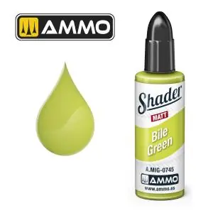 Compra Oggi Stesso AMMO of MIG MATT SHADER Bile Green 10mL