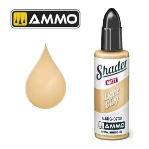 Must-Have AMMO of MIG MATT SHADER Light Clay 10mL