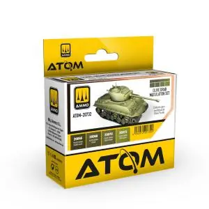 A Buon Prezzo AMMO of MIG Set colori ATOM Olive Drab Modulation (4 colori per set)