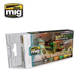 AMMO OF MIG set di colori FUTURISTIC WARZONE SCENARIOS Più Venduto