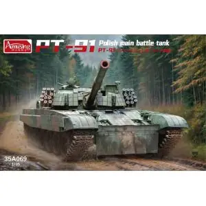 Spedizione Espresso AMUSING HOBBY 1/35 Polish Main Battle Tank PT-91