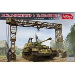 Novità AMUSING HOBBY 1/35; Sd.Kfz.184 Ferdinand & 16t Strabokran