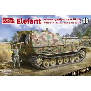 Ultime Pezzi AMUSING HOBBY 1 35 Schw. Jagdpanzer Elefant w/Zimmerit FULL INTERIOR