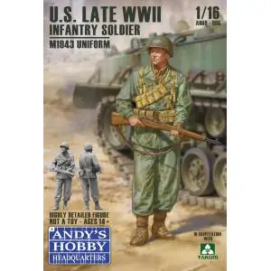 A Buon Prezzo ANDYS HHQ 1/16; US Late WWII Infantry Soldier (full body) M1943 Uniform