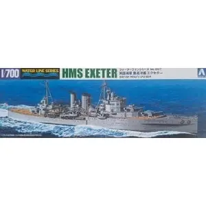 AOSHIMA 1 700 British Heavy Cruiser HMS EXETER (Waterline 807) Occasione Imperdibile