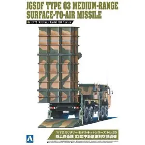Professionale AOSHIMA 1 72 JGSDF Type 03 Medium Range Surface to Air Missile