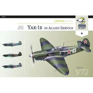 Esclusivo ARMA HOBBY 1/72; Yak-1b Allied Fighter Limited Edit. (4x camo)