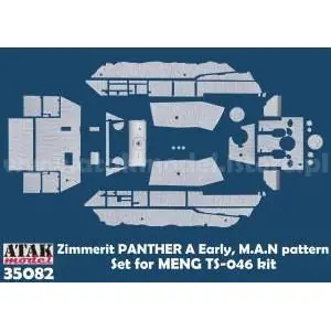 ATAK 1 35; Zimmerit Panther A early MAN Pattern Meng Model Ultima Occasione