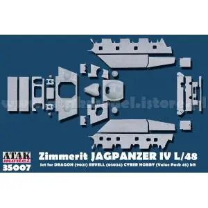 ATAK 1 35; Zimmerit per Jagdpanzer IV L/48 Dragon Revell Cybe Compra Adesso