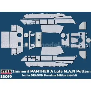 Promozione ATAK 1 35; Zimmerit per Panther A late - Dragon
