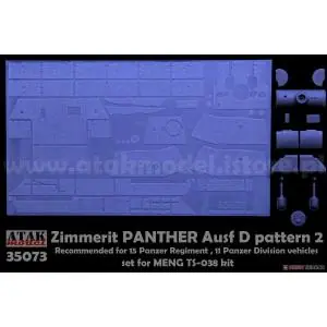 ATAK 1 35; Zimmerit per Panther D pattern 2 - Meng Economico