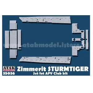 ATAK 1 35; Zimmerit per Sturmtiger - AFV Club Quantità Limitata