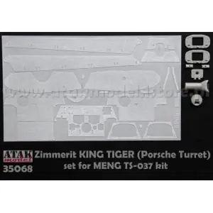 ATAK 1 35; Zimmerit Tiger II Königstiger Porsche Meng TS037 Bestseller
