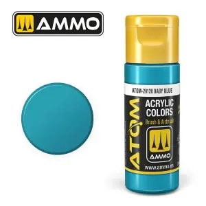 Solo Oggi ATOM by Ammo of Mig COLOR Baby Blue , pittura acrilica da 20ml